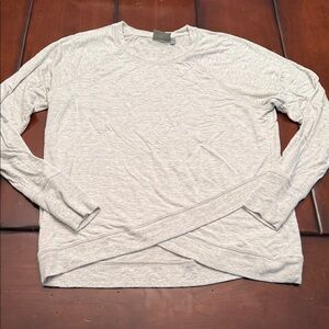 Athleta Gray Long Sleeve Tee